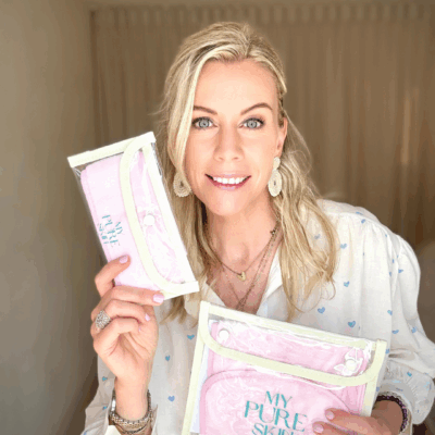 My Pure Skin Cleansing Towel + Haarband set Light Pink