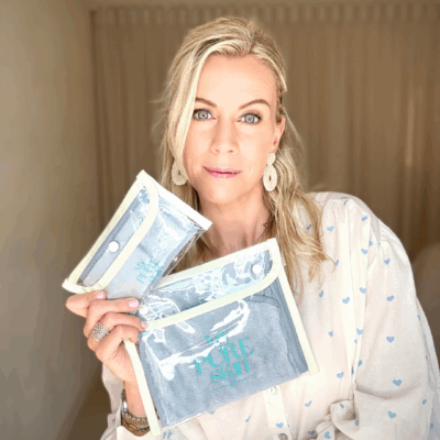 My Pure Skin Cleansing Towel + Haarband set Grey